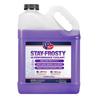 VP Racing FROSTY HI-PERFORMANCE COOLANT 水箱精, 減少引擎溫度高達14°F, 不適用, 1桶