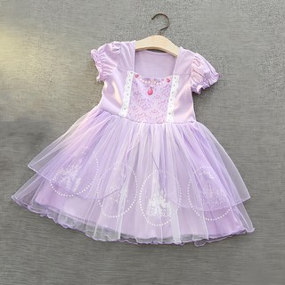 Kori Deer 可莉鹿 女嬰女童萬聖節蘇菲亞公主變裝洋裝輕便版-多款短袖, 1入, 多色, 90~130