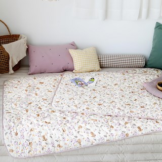 PRIELLE 兒童棉質防水尿布墊, 蘇菲兔 白色, 1個