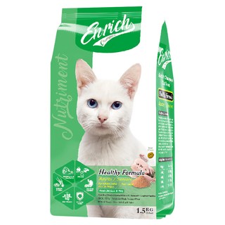 Enrich Champion EC貓糧，成/老貓適用，健康腸胃配方，1.5kg, 雞肉 + 果寡糖, 1袋