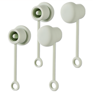 FaSoLa 簡約防塵通用款防漏矽膠吸管套 2入/組 綠色 尺寸約2cm X 6cm, 2組