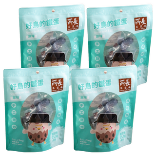 所長茶葉蛋 原味好鳥的鐵蛋 台灣製造, 75g, 4袋