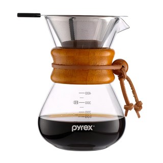 Corelle Brands 康寧餐具 Pyrex 咖啡濾杯壺組, 95 x 60 x 155mm, 400ml, 1組