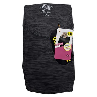 薆米克 女陽離子發熱機能圓領衣 吸濕速乾 抗皺耐磨, L~XL, 深灰色