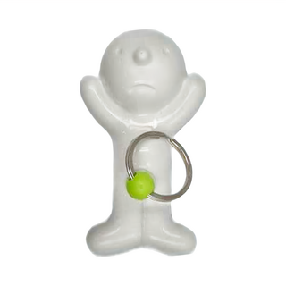 Propaganda MR.P 造型鑰匙圈 4x6x10 cm, 綠色, 1個