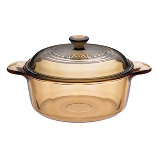 Corelle Brands 康寧餐具 Visions 晶彩透明鍋 1.25L, 18.5cm, 黃色, 1個