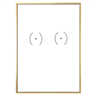 有框畫 No bra!, 59.4 x 42cm, 金框