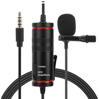 CKMOVA LCM3 全向性領夾式麥克風, 適用於智慧型手機和相機, 線長8公尺, 黑色