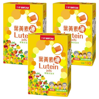SENTOSA 三多 葉黃素凍 每份含有6毫克游離型葉黃素 無添加色素及防腐劑, 12條, 15g, 3盒
