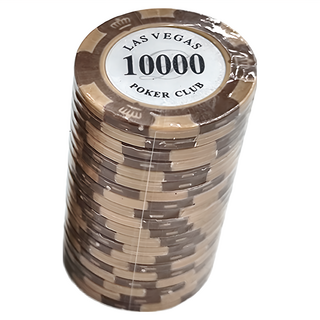 遊戲籌碼套裝, 60個黏土複合材料, 遊戲籌碼 面額10000元, 1組