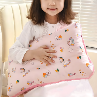 愛北鼻 獨家加厚水洗枕 粉彩虹小馬 兒童枕頭 43 x 28cm 柔軟舒適, 1個