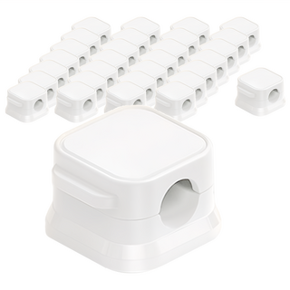 BangJiaShi 幫家適 磁吸理線器 固定器 充電線收納 30個, 1組, 白色