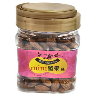 品鮮生活 mini堅果桶 綜合堅果 六種任選 (杏仁果/核桃/南瓜子/六種綜合/薄鹽黑三寶/五色果乾) 200g~300g, 1桶
