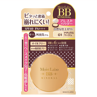 MEISHOKU 明色 Moist Labo 礦物BB粉餅, SPF40 PA++++, 自然遮瑕, 01 自然膚色, 透明, 1個