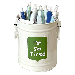 ins可愛鐵藝小桶, 米白色, 1個