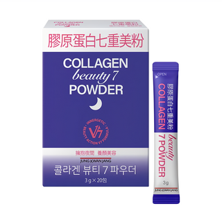 正官庄 膠原蛋白七重美粉 夜間修復 神經醯胺 石榴玻尿酸 20條, 60g, 1盒