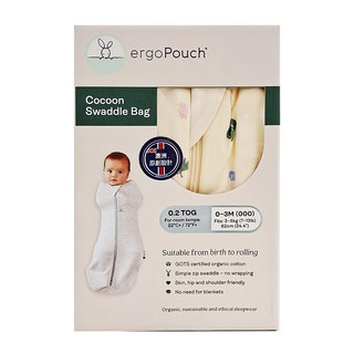 ergoPouch 二合一舒眠包巾 - 有機棉 0.2TOG 澳洲原創設計 0-3個月
