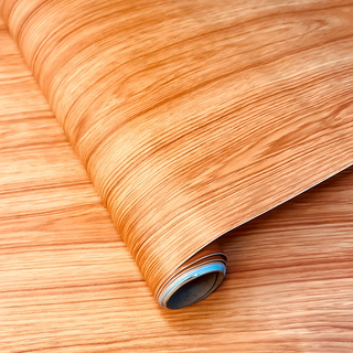 WE CHAMP 自黏式 DIY壁紙翻新改造 防水防潮易清潔, 仿木紋, 60cm*2M