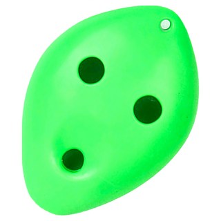 6孔高音C調 附收納袋/掛繩/教材/擦布 耐摔樹脂陶笛, 綠色, 1個