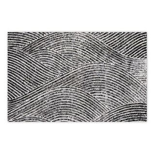 好物良品 藝術系列 大尺寸可剪裁玄關大門絲圈刮泥墊 120 x 80cm, 枯山水, 1個
