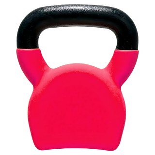 健身壺鈴 磨砂款, 粉色/黑色, 4kg, 1個
