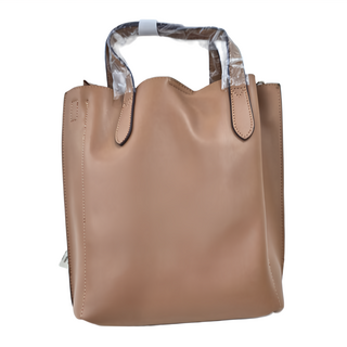 Legato Largo 驚異的輕量化 小法式簡約百搭斜背水桶包 1個, 奶茶色