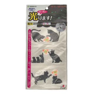 SANKO Okudake Kyuchaku 開關標記夜光貼 3種花色各2張, 白色 + 黑色
