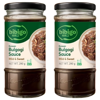 CJ bibigo 韓式頂級燒烤拌醬 原味, 微甜獨特口感不死鹹，醃、烤、煎、炒皆宜, 290g, 2瓶