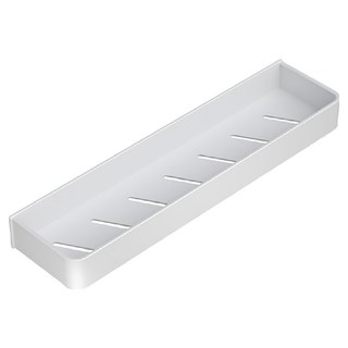 超級工廠 浴室免打孔置物架 有鈎 60cm 白色, 1個