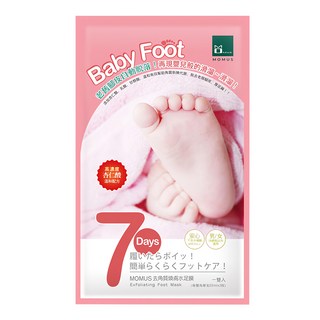 MOMUS 去角質煥膚水足膜, 7天重現嬰兒般嫩滑, 男女適用, 20ml, 1雙, 1組