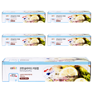 comet 自帶切割器保鮮膜, 200m, 5盒