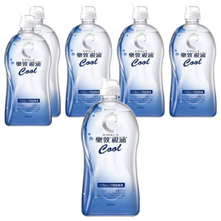 ROHTO 樂敦 視涵 水感多效保養液 清涼滋潤, 500ml, 6瓶