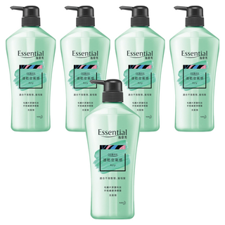 Essential 逸萱秀 速乾空氣感洗髮精 適合不易整理、扁塌髮, 700ml, 5瓶
