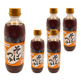 Yamaki 雅媽吉 蕎麥麵之友風味醬油 500ml (5瓶) - 日式麵食最佳夥伴