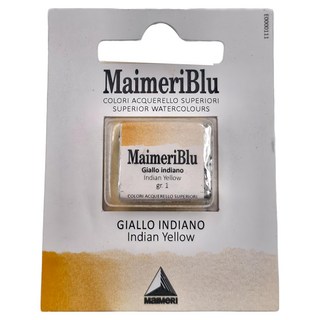 MaIMeRI 美利 塊狀水彩 S1INDIAN YELLOW 098 印度黃, 1.5ml, 1色