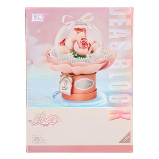 LoZ 1298 波波球花束 3歲以上, 粉色浪漫, 1盒