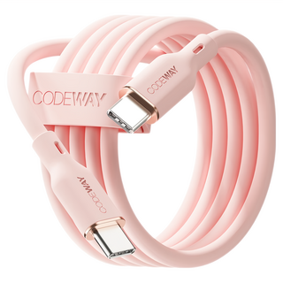 CODEWAY PALLET系列 100W PD USB-C to USB-C 傳輸線, 粉色, 1條, 2m