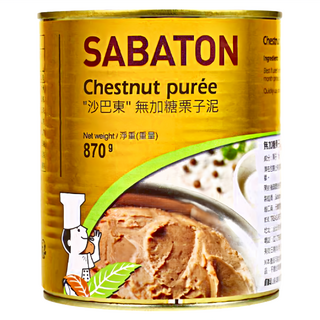 SABATON 無加糖栗子泥, 870g, 1罐