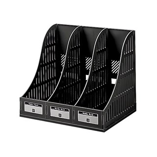 LONG HO 龍和文具 DR 330-BK 組合雜誌箱 尺寸: 340*260*300mm 主要成分: HPS塑膠, 黑色, 1組