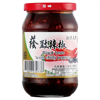 丸莊醬油 蔭豉辣椒, Black bean with chilly pepper, 380g, 1罐