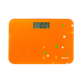 Kinyo 安全輕巧型電子體重計, DS-6581, 1個, 橘色
