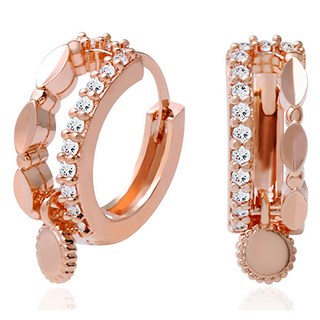 女性 14K 黃金針 蕾雅 一觸式 耳環