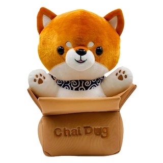 AllBeMine 歐比邁 忠柴 柴犬娃娃 紙箱版, 27.94cm, 棕色, 1個