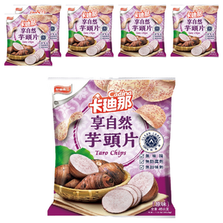 Cadina 卡迪那 享自然芋頭片 原味 全素, 45g, 6包