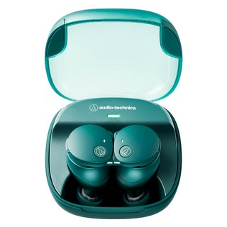 audio-technica 鐵三角 真無線 重低音 藍牙耳機 原廠保固, ath-cks50tw2, 綠