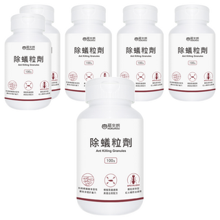 HUKUROU 福來朗 除蟻粒劑 100g 粒狀劑型 紅火蟻防治適用, 6罐
