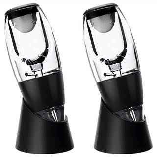 EDISH 紅酒快速醒酒器 瞬間提升紅酒風味 附過濾網, 15 x 3.5cm, 200ml, 2個