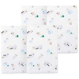 KU.KU Duckbill 酷咕鴨 紗布澡巾, 小繽紛 藍色, 2個