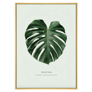 有框畫 欣欣向榮–龜背竹, 木色