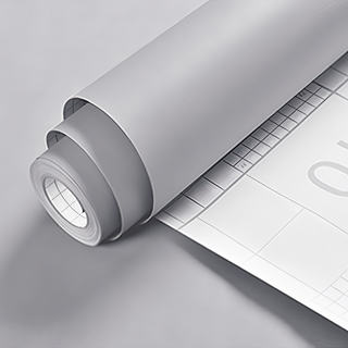 WA. WALL ART 防水自黏壁紙 馬卡龍色系, 霧灰色, 60 x 300cm